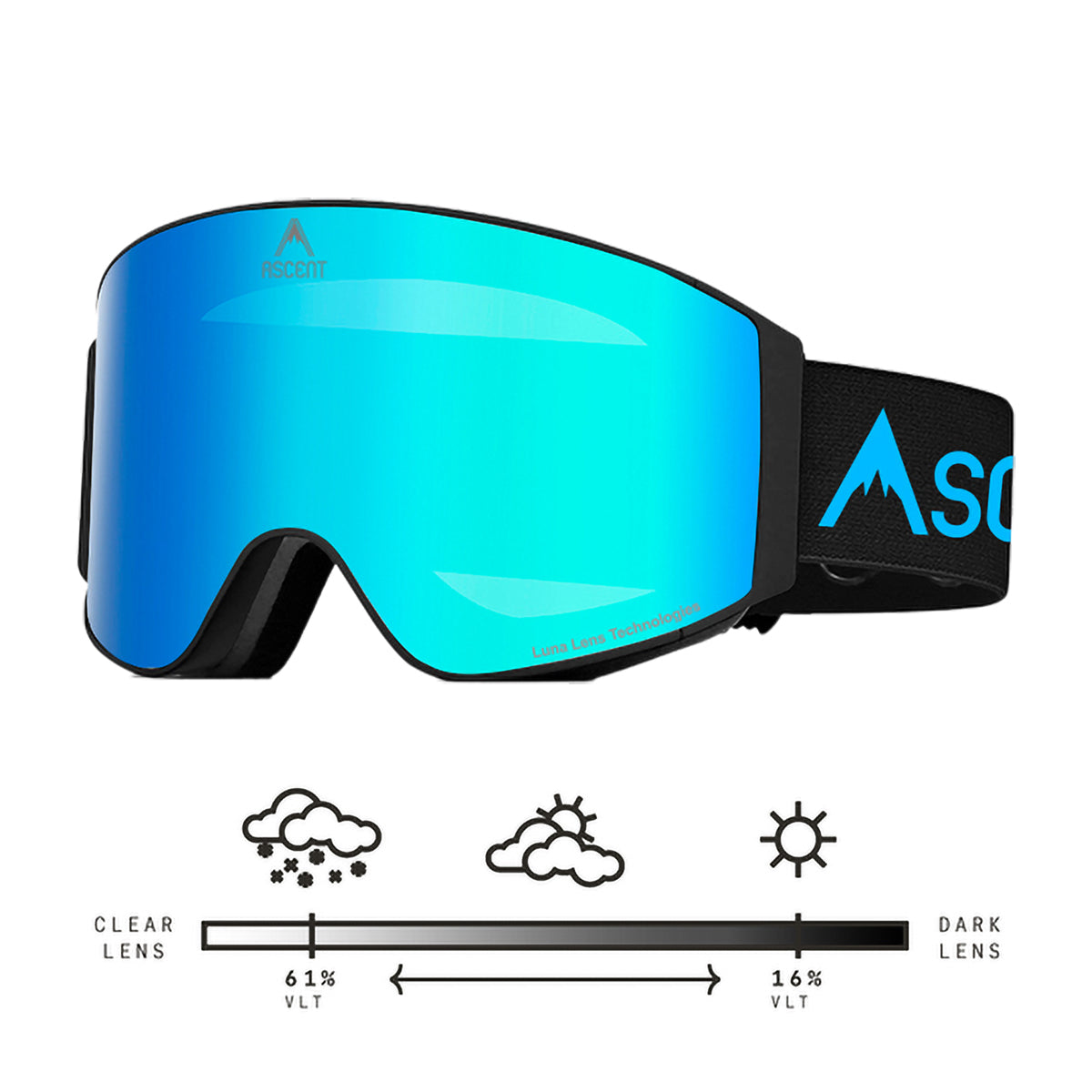 PRE ORDER: Ascent HXO55 Motown Goggles Mid/Small