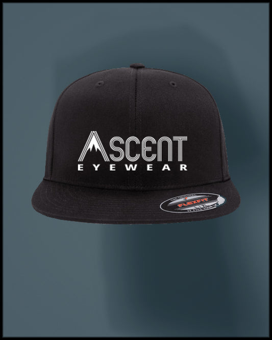 Ascent Flat Bill Cap Black