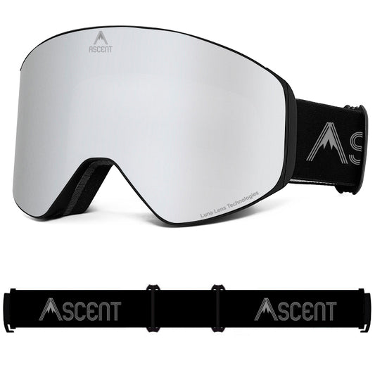 PRE ORDER: Ascent Silvery Chrome Mirror Luna Lens Goggle