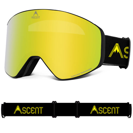 PRE ORDER: Ascent Mellow Yellow mirror Luna Lens Goggle