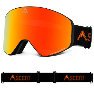 PRE ORDER: Ascent Red Ion mirror Luna Lens Goggle