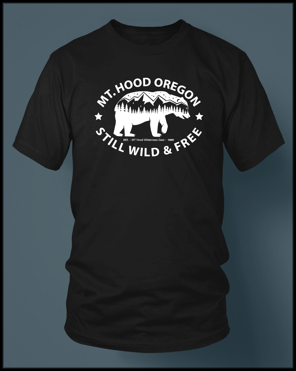 Mt Hood Authentics Short Sleeve T-Shirt Black