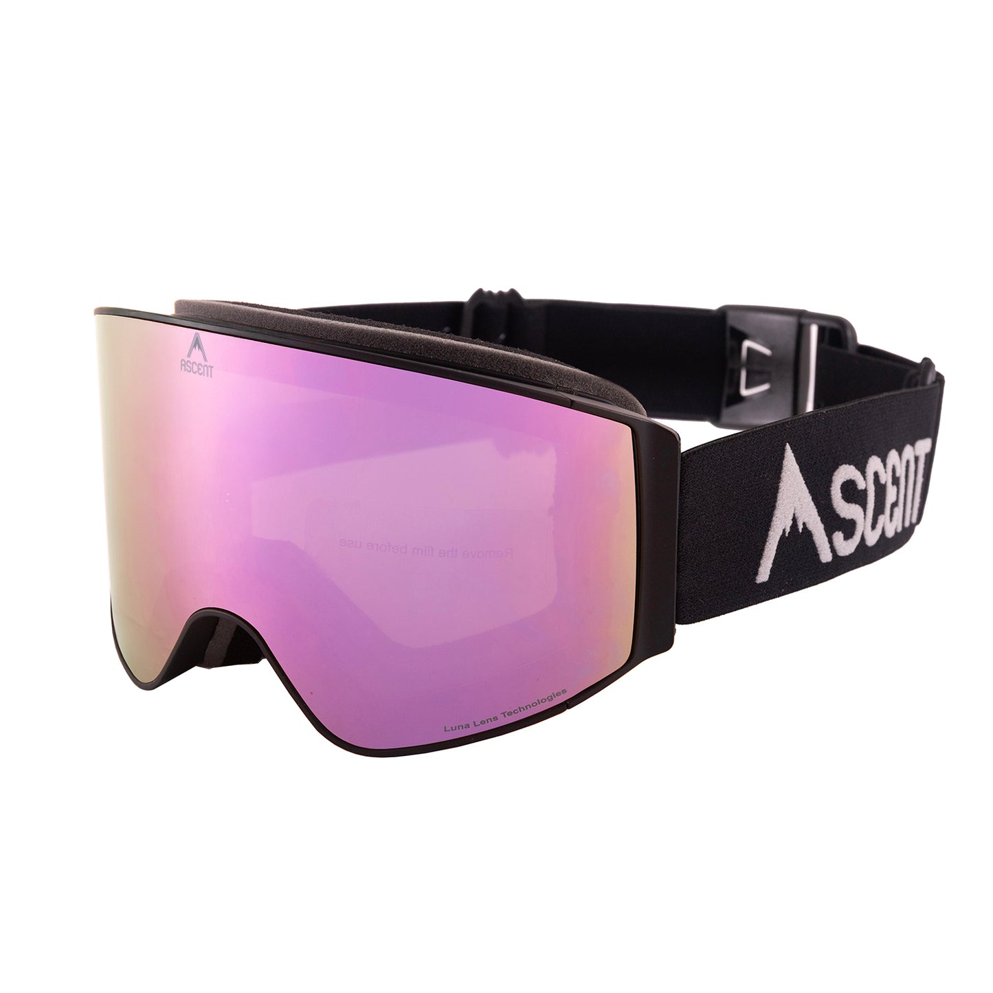 NEW 2026 Ascent HXO55 Motown Magnetic Lens Goggles - Large/Mid/Wide-with clip strap